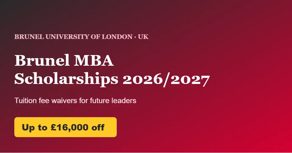 Brunel MBA scholarship