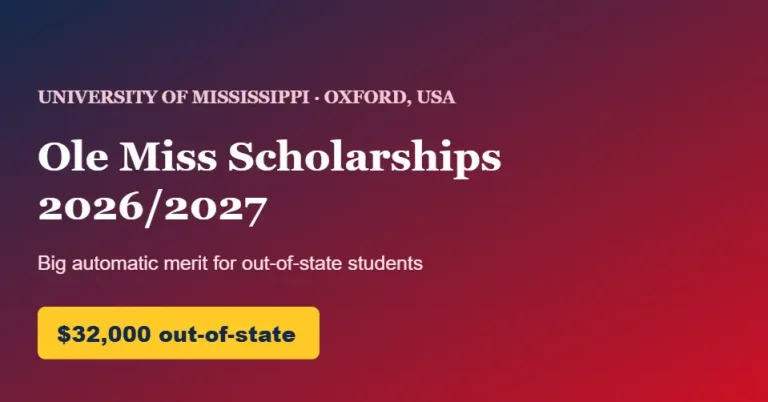 Ole Miss Scholarships 2026/2027