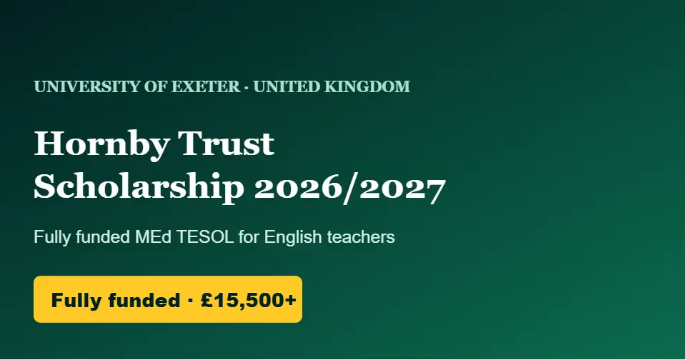 University of Exeter Hornby Trust Scholarships